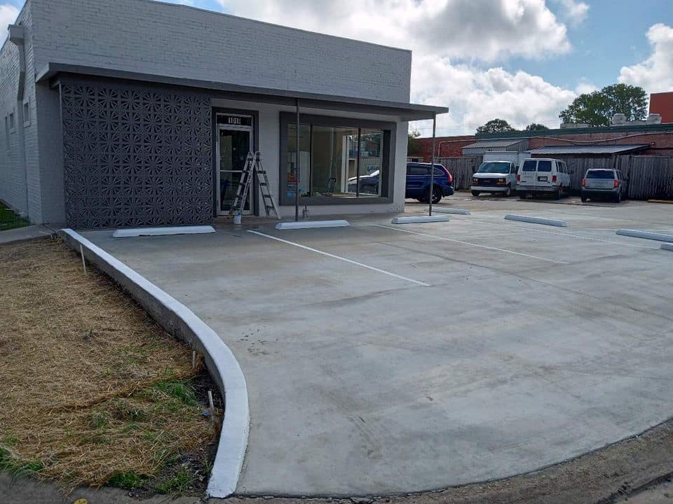 Outside look on commercial building with MEP layout in Lafayette, Louisiana